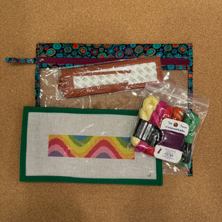 Wavy Rainbow Leather Bookmark Kit
