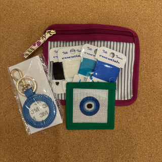 Evil Eye Leather Key Fob Kit