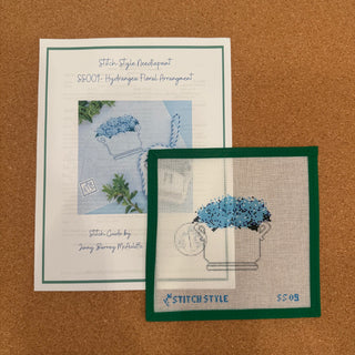 Hydrangea Floral Arrangement Canvas & Stitch Guide