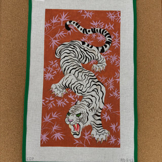 White Tiger Trifold Clutch AN543