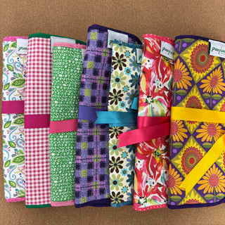 Greenhouse Exclusive: Fiber Storage Pouch - Pink Florals