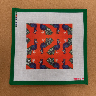 Blue Peacock Square