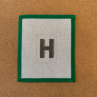 Greenhouse Exclusive: Luggage Tag Letter Insert - H