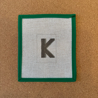 Greenhouse Exclusive: Luggage Tag Letter Insert - K