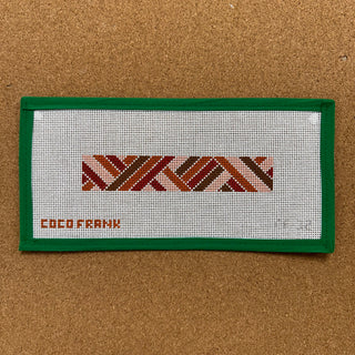 Diagonals Keychain - Warm Neutrals