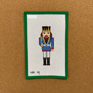 Blue King Nutcracker with Scepter