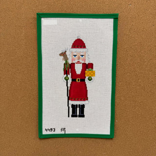 Reindeer Santa Nutcracker with Present