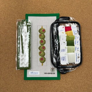 Olive Leather Bookmark Kit