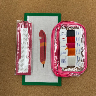 Red Feather Leather Bookmark Kit