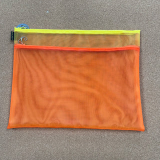 Large Double Zip Case - Orange, Yellow