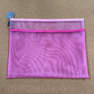 Large Double Zip Case - Fuchsia, Pink