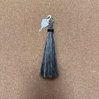 Horse Hair Tassel Needle Threader - Grey