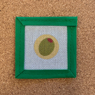 Olive Fob Round Insert