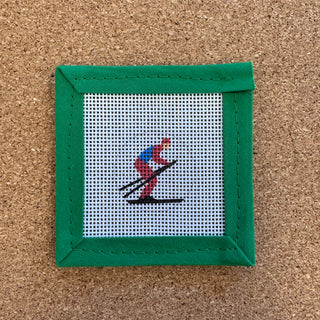 Skier Fob Round Insert