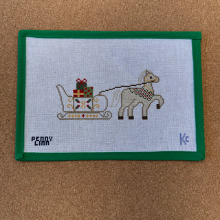Vintage Winter Village Series - Horse & Sleigh