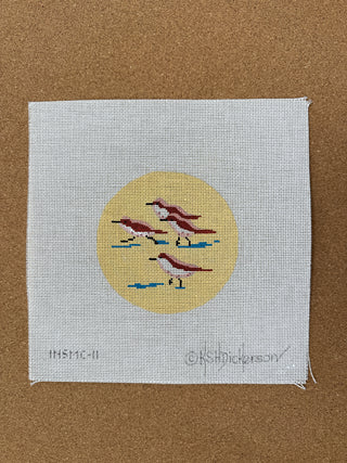 INSMC-11 Planet Earth & Lee 4” Round – Sandpipers on Beach