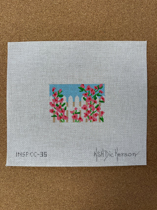 INSPCC-35 Planet Earth Credit Card Case/Luggage Tag Insert – Rose Covered Picket Fence