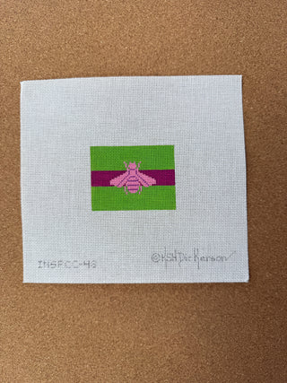 INSPCC-48 Planet Earth Insert – Gucci Bee in Mod Colors – hot pink w/ raspberry stripe on green