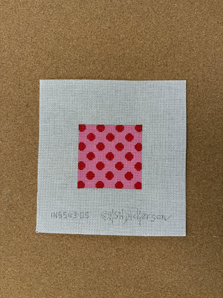 INSSQ3-05 Planet Earth 3” Square Insert – Geraniums – red & greens