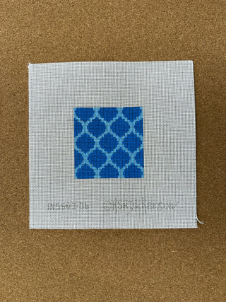 INSSQ3-06 Planet Earth 3” Square Insert – Houndstooth – black & white w/ red lettering (specify monogram or blank)