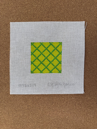 INSSQ3-14 Planet Earth 3” Square Insert – Alligator – greens on blue