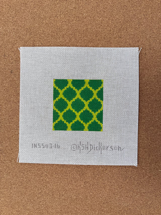 INSSQ3-16 Planet Earth 3” Square Insert – Crab on Lime Cabana Stripes