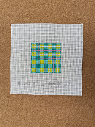 INSSQ3-18 Planet Earth 3” Square Insert – Seahorse on Lime Cabana Stripes