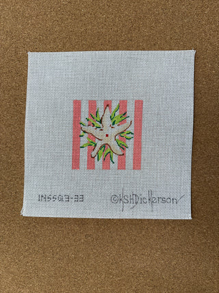 INSSQ3-33 Planet Earth 3” Square Insert – Starfish on Coral Cabana Stripes