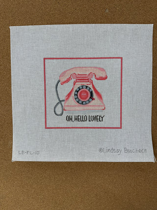 LB-PL-10 Lindsay Brackeen – “Oh, Hello Lovely” Retro Pink Telephone