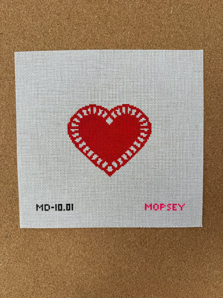 MD-10.01 Love Doily - red