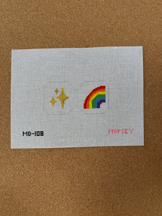 MD-108 Scissor Fob - Rainbow Sparkle