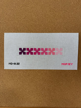 MD-111.02 Geo Floral Key Fob (pinks)