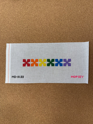 MD-111.03 Geo Floral Key Fob (rainbow)