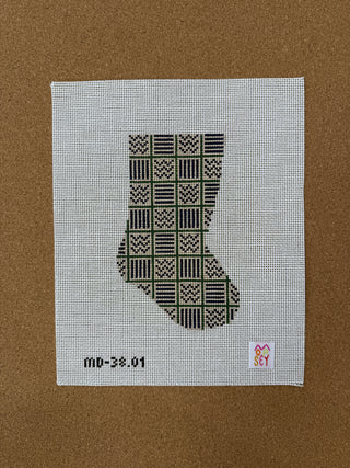 MD-38.01 Boho mini stocking - blue/green