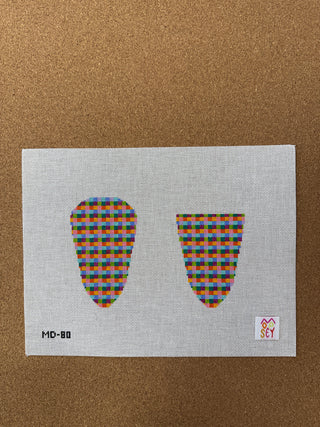 MD-80 Rainbow check scissor case
