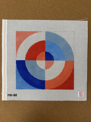 MD-82 Multicolored circle pillow