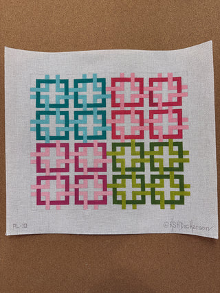 PL-10 Lg. Interlocking Squares – multi