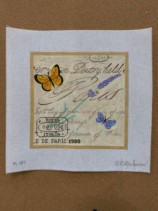 PL-107 Paris-Roma-Poetry Collage