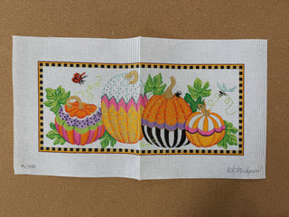 PL-435 Funky Punkins Large Rectangle – orange, green, purple, gold, black, raspberry