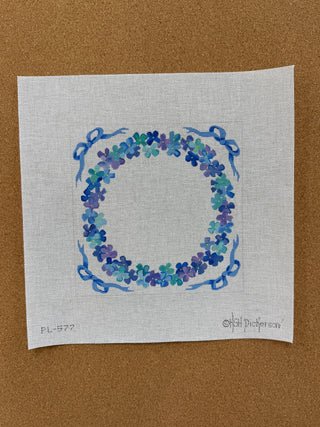 PL-577 Ring Bearer Pillow – Hydrangea Wreath