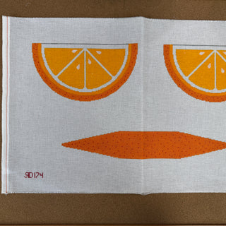 RD174 Orange Wedge Purse