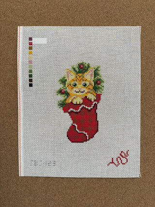 SBS123 Tabby Kitten Stocking