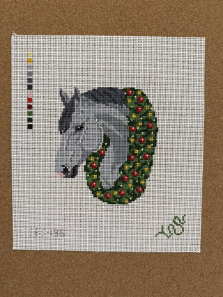 SBS196 Gray Christmas Horse