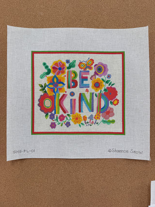 SHS-PL-01 Shannon Snow – “Be Kind” w/ Flowers, Mushrooms & Butterfly