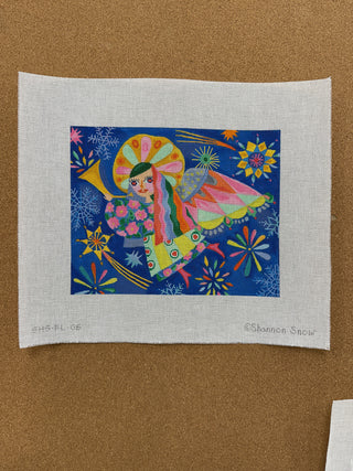 SHS-PL-06 Shannon Snow – Cheerful Angel w/ Horn on Starry Sky