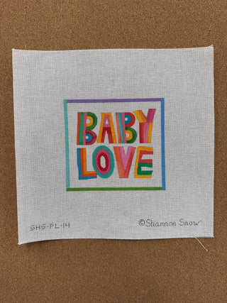 SHS-PL-14 Shannon Snow – “Baby Love” in Colorful Striped Letters
