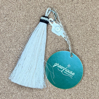 Horse Hair Tassel Needle Threader - White