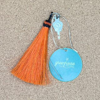 Horse Hair Tassel Needle Threader - Orange