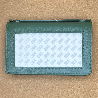 Everyday Clutch - Hunter Green + Gold Chain