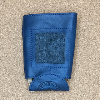 Self-Finishing Leather Cozy Standard Can - Navy
